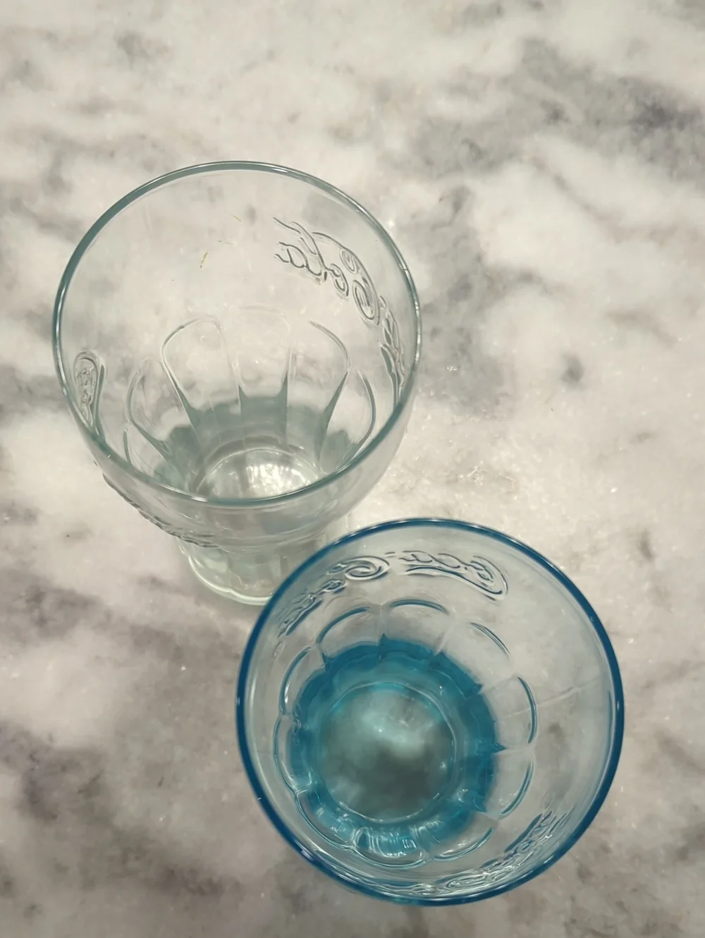 Set of 5 Vintage Multicolored McDonalds Coke Glasses